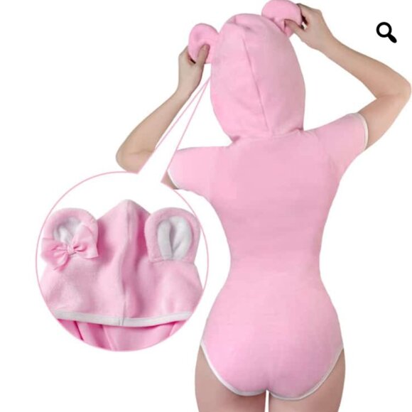 LittleForBig Carebear Onesie Pink, S - Picture 2 of 7